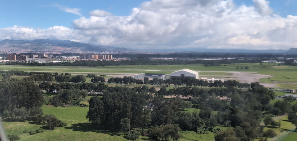 Landing in Bogota